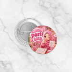 Pin Button Motivasi Hijab Girl Set 4 PCS 58mm | Badge Pin Quotes Semangat Aesthetic | Pin Bros Lucu untuk Tas Jaket Souvenir
